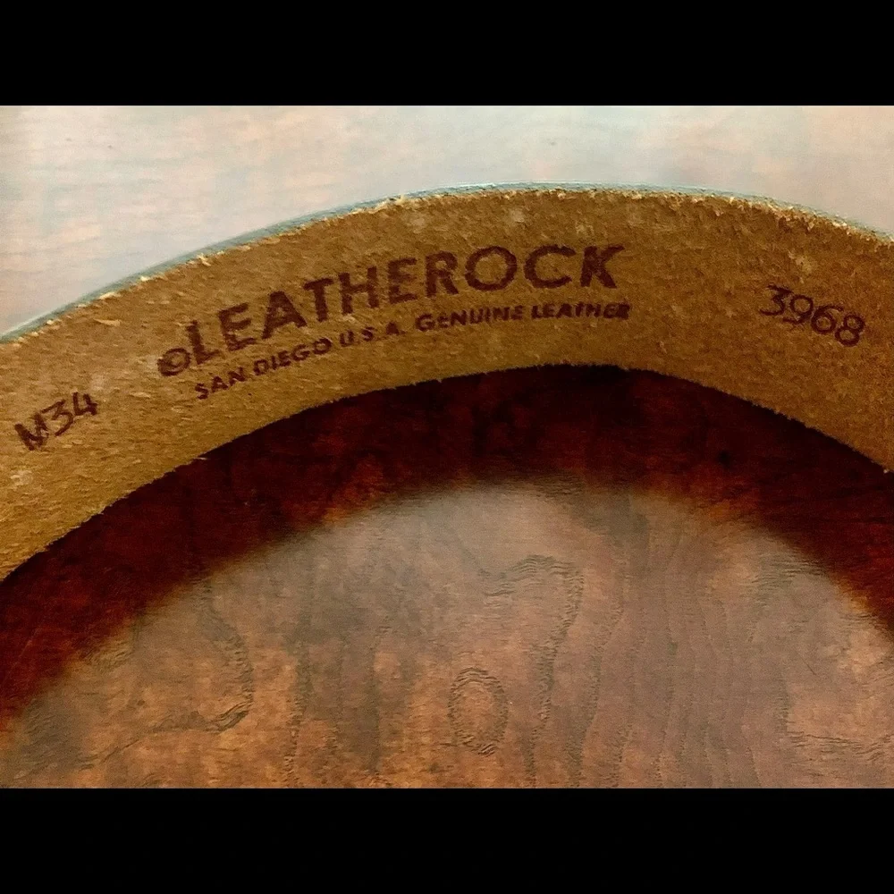 Leatherock Jeweled Leather Belt with Buckle! - Picture 5 of 5